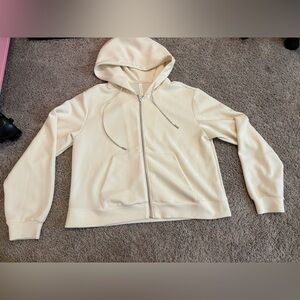 7 Diamonds Cream Hoodie Jacket